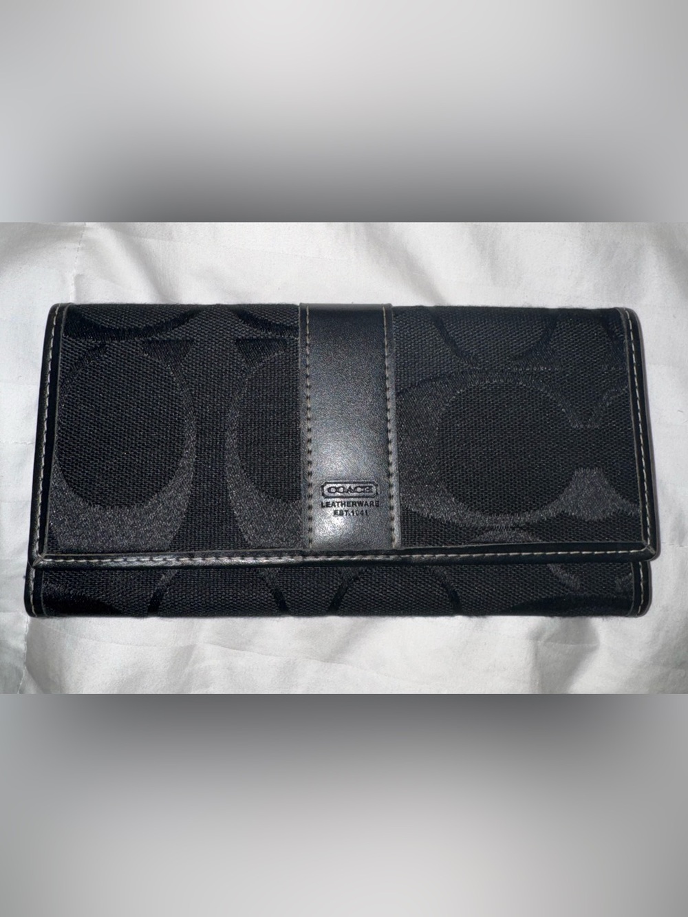 Coach Black Signature Wallet